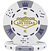$1 White Las Vegas Tri-Color 11.5g Poker Chip