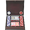 100 11.5G Holdem Poker Chip Set w/Beautiful Mahogany Case