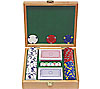 100 13 gm Pro Clay Casino Chips w/Beautiful Solid Oak Case