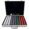 1000 13 gm Pro Clay Casino Chips w/ Aluminum Case