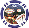 11.5G Jackpot Casino Clay Chips $50