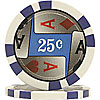 11.5g 4 Aces Poker Chip 25 cents