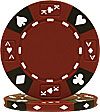 14 Gram Red Tri-Color Ace King Suited Chip