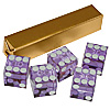 19mm A Grade Serialized Set of Casino Dice-Purple