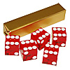 19mm A Grade Serialized Set of Casino Dice-Red