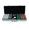 500 13 gm Pro Clay Casino Chips w/ Aluminum Black Interior Case