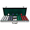 500 13 gm Pro Clay Casino Chips w/ Aluminum Green Interior Case