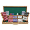 500 Chip Texas Hold'Em Set w/ Genuine Oak Case