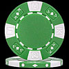 Ace/King Suited 11.5g GREEN Poker Chips
