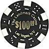 11.5 Gram BLACK Landmark Casino Poker Chips