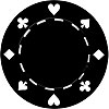 11.5 Gram BLACK SUITED Chip