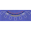 Blackjack Layout 36 x 72 inch Blue Felt