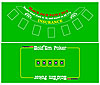 Blackjack and TX Holdem 2 Sided Layout 36 x 72 inch