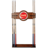 Coca Cola 2 piece Wood and Mirror Wall Cue Rack