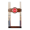 Coca Cola Vintage 2 piece Wood and Mirror Wall Cue Rack