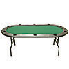 Full Size Texas Holdem Green Felt Poker Table 83 x 44