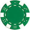 11.5 Gram GREEN STRIPED DICE Chip