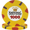 National Poker Series Paulson Chip $1000 Yellow