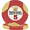 National Poker Series Paulson Chip $5 Red