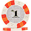 $1 White NexGen� PRO Classic Style Poker Chips