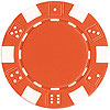 11.5 Gram ORANGE STRIPED DICE Chip