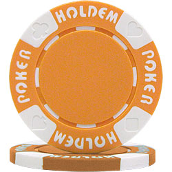 11.5g ORANGE Suit Holdem Poker Chip
