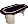 Texas Holdem Poker Table with Racetrack - Black