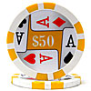 11.5g 4 Aces Poker Chip $50