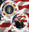 President Obama 5 Spot Blank 11.5g Poker Chip - White