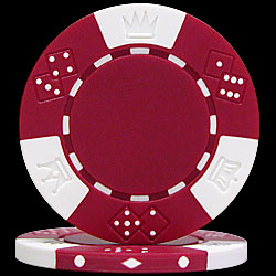 11.5g RED Lucky Crown Poker Chips