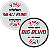 Set of ESPN� Texas Hold'em Poker Blind Buttons