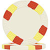 WHITE ProGen�80 Hi-Grade Poker Chips - 10 grams